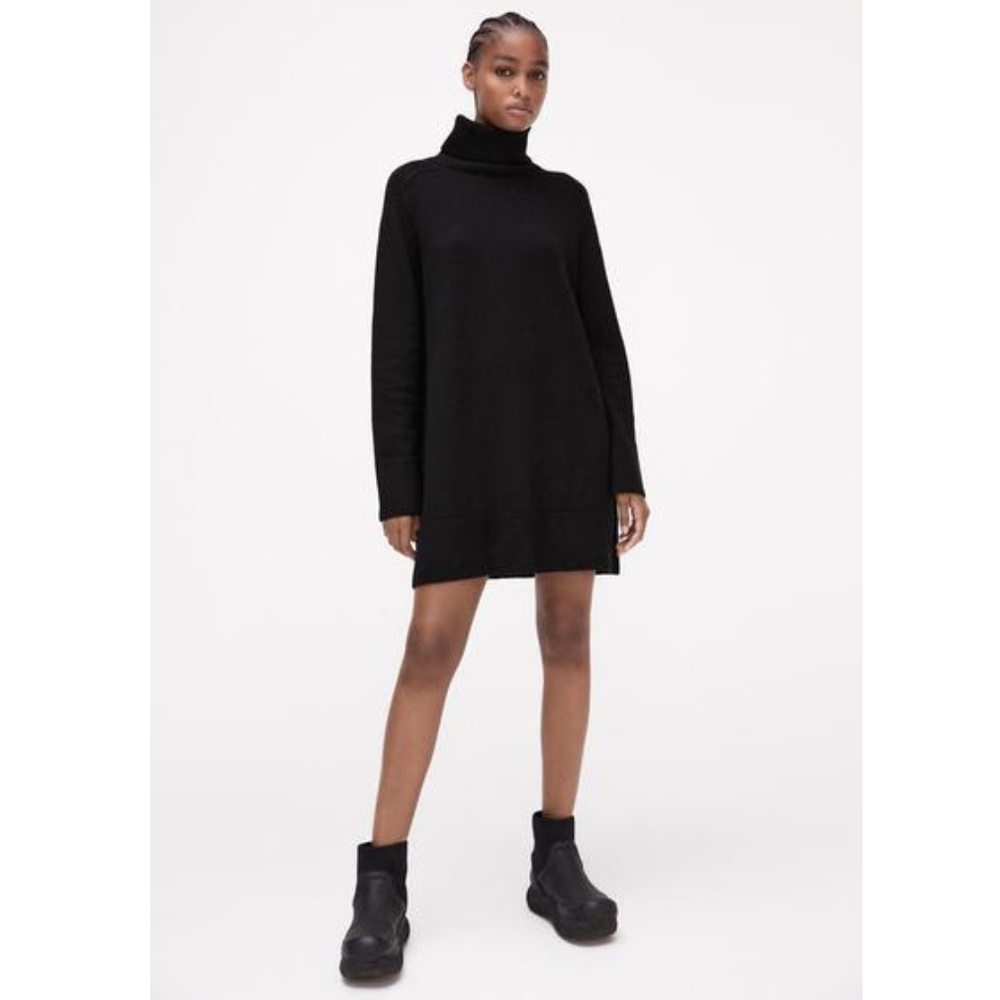 Zara High Collar Knit Dress